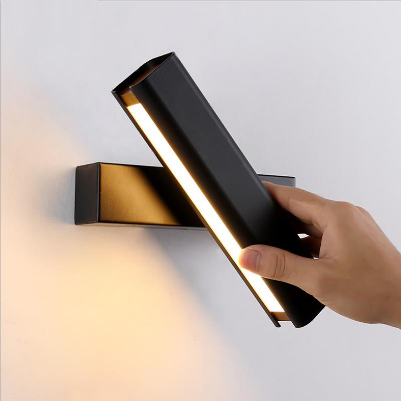 Brio Moderne Rechthoek LED Wandlampen Zwart Wit Metaal Woonkamer Slaapkamer