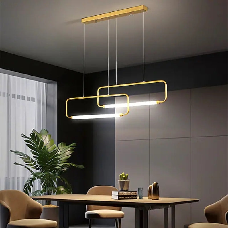 Carina Moderne Minimalistische Hanglampen Zwart Goud Woonkamer