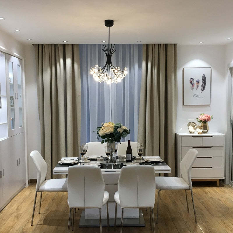 Lily Moderne Luxe LED Kroonluchters Zwart/Goud Woonkamer Eetkamer