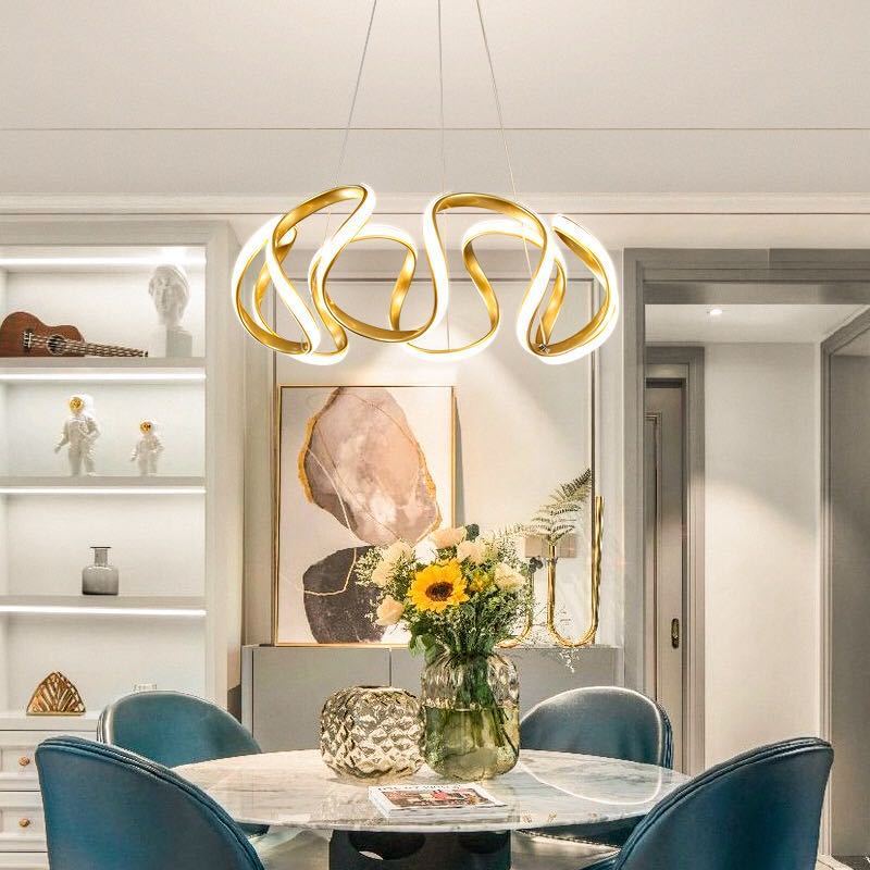 Louise Design LED Hanglampen Gouden Grijs Silica Gel Metal Slaapkamer