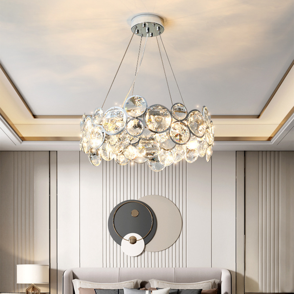 Marilyn Modern LED Ronde Kroonluchters Kristal Metaal Woonkamer
