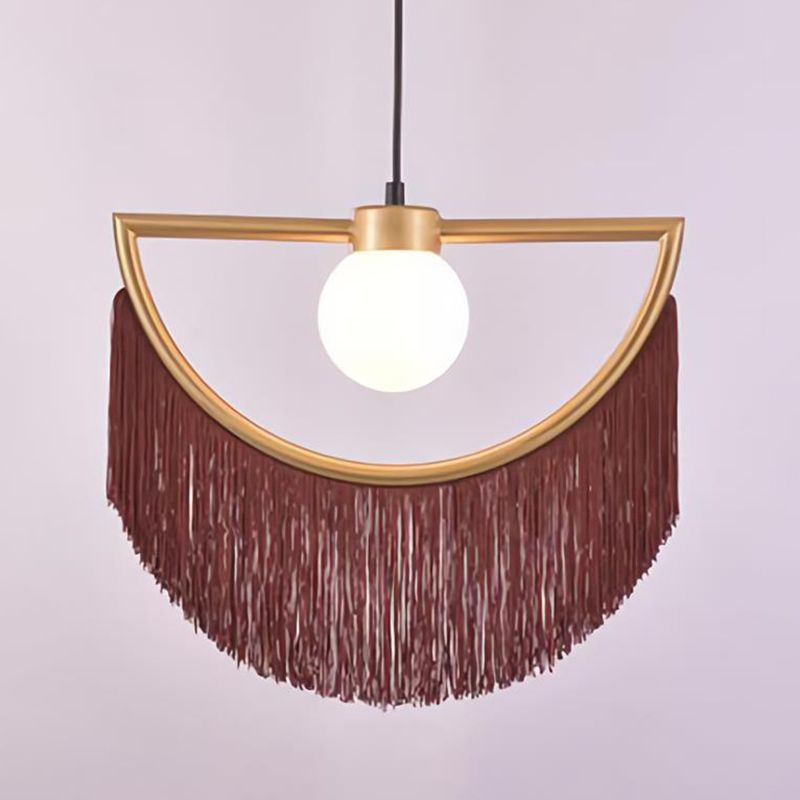 Minori Retro Design LED Hanglamp Metaal/Stof Slaapkamer Woonkamer
