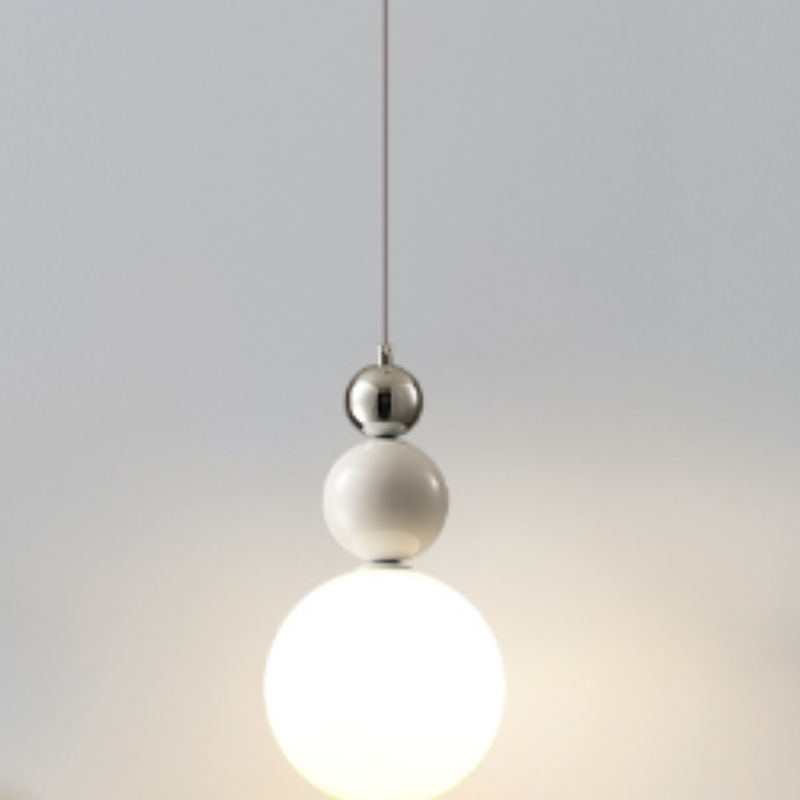 Morandi Modern Bauhaus LED Glas Metaal Hanglampen Bedroom