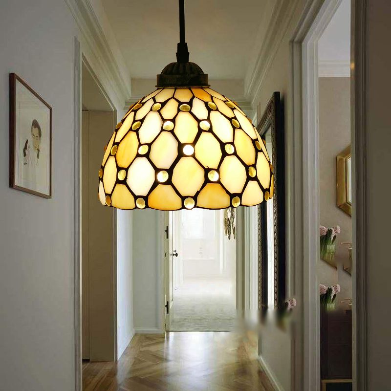 Valerio Retro Kleurrijk LED Hanglampen Geel/Bruin Metaal Woonkamer/Slaapkamer