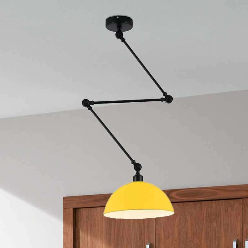 Minori Moderne Design LED Hanglamp Metaal Zwart/Rood Slaapkamer