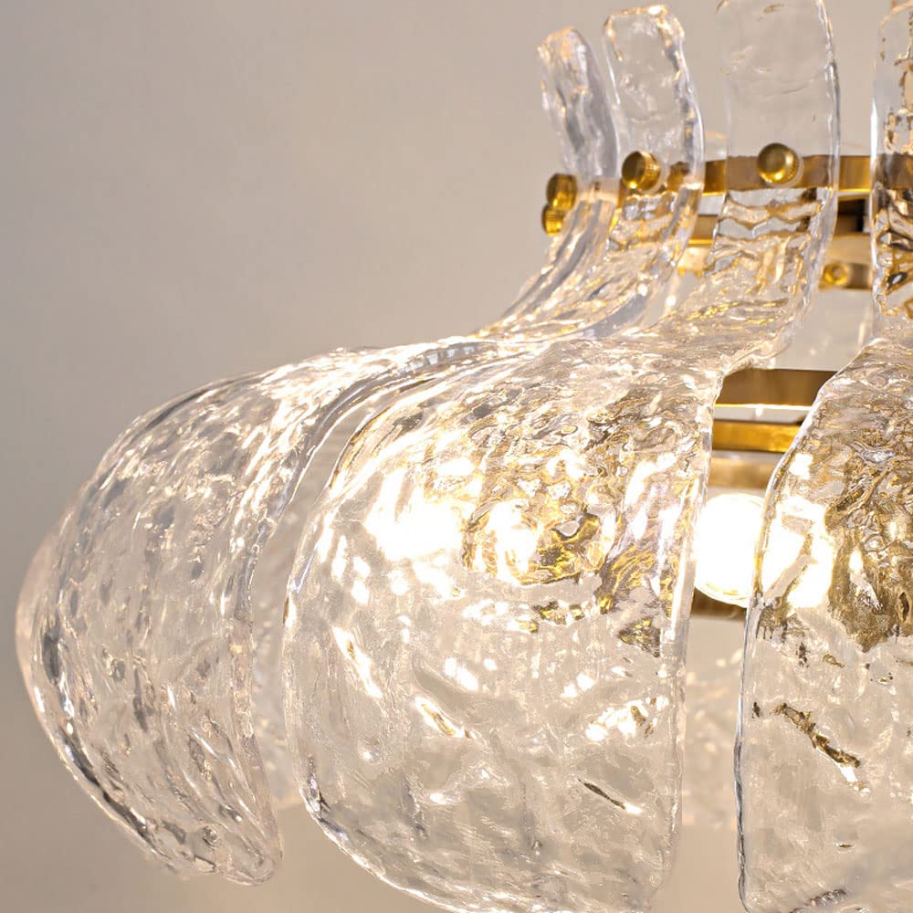 Carina Modern Peer Gevormd Kroonluchters IJs Smelten Glas Slaapkamer