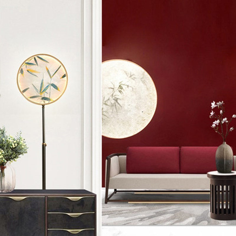 Jade Creatief LED Vloerlampen Zwart Metaal Glas Woonkamer Eetkamer