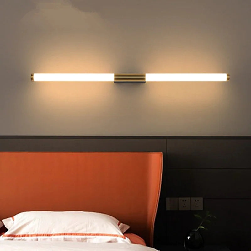 Leigh Moderne Kleine LED Wandlampen Goud Metaal Slaapkamer Woonkamer