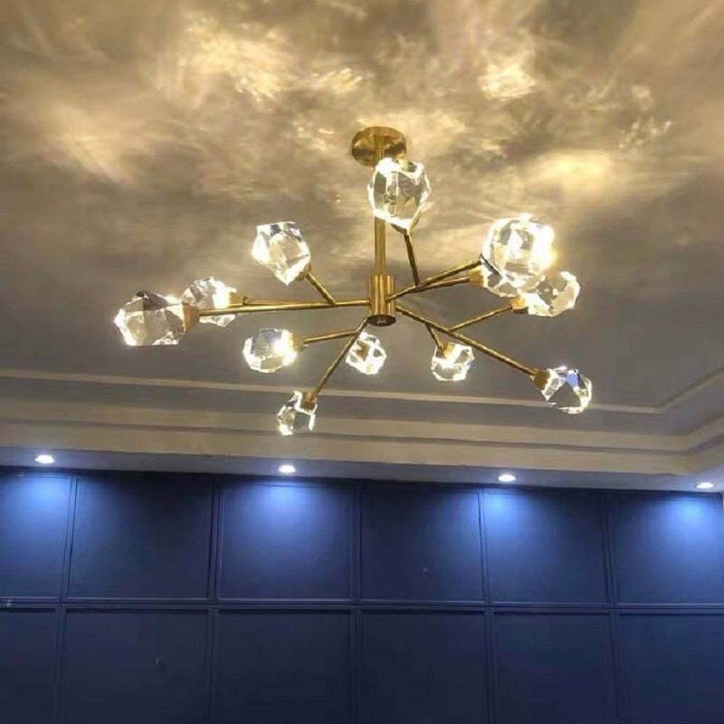 Kristy Modern LED Kroonluchter Gouden Metaal Woonkamer Eetkamer Bar