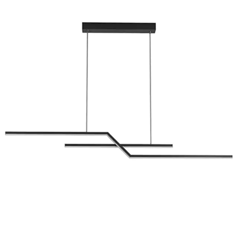 Louise Moderne Polyline Hanglampen Zwart Goud Metaal Woonkamer Slaapkamer