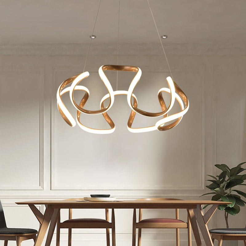 Louise Design LED Hanglampen Gouden Grijs Silica Gel Metal Slaapkamer