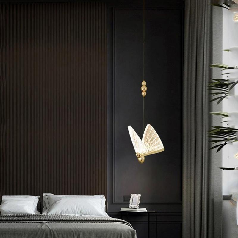 Kady Art Deco Vlinder Hanglampen Goud Metaal Slaapkamer Woonkamer