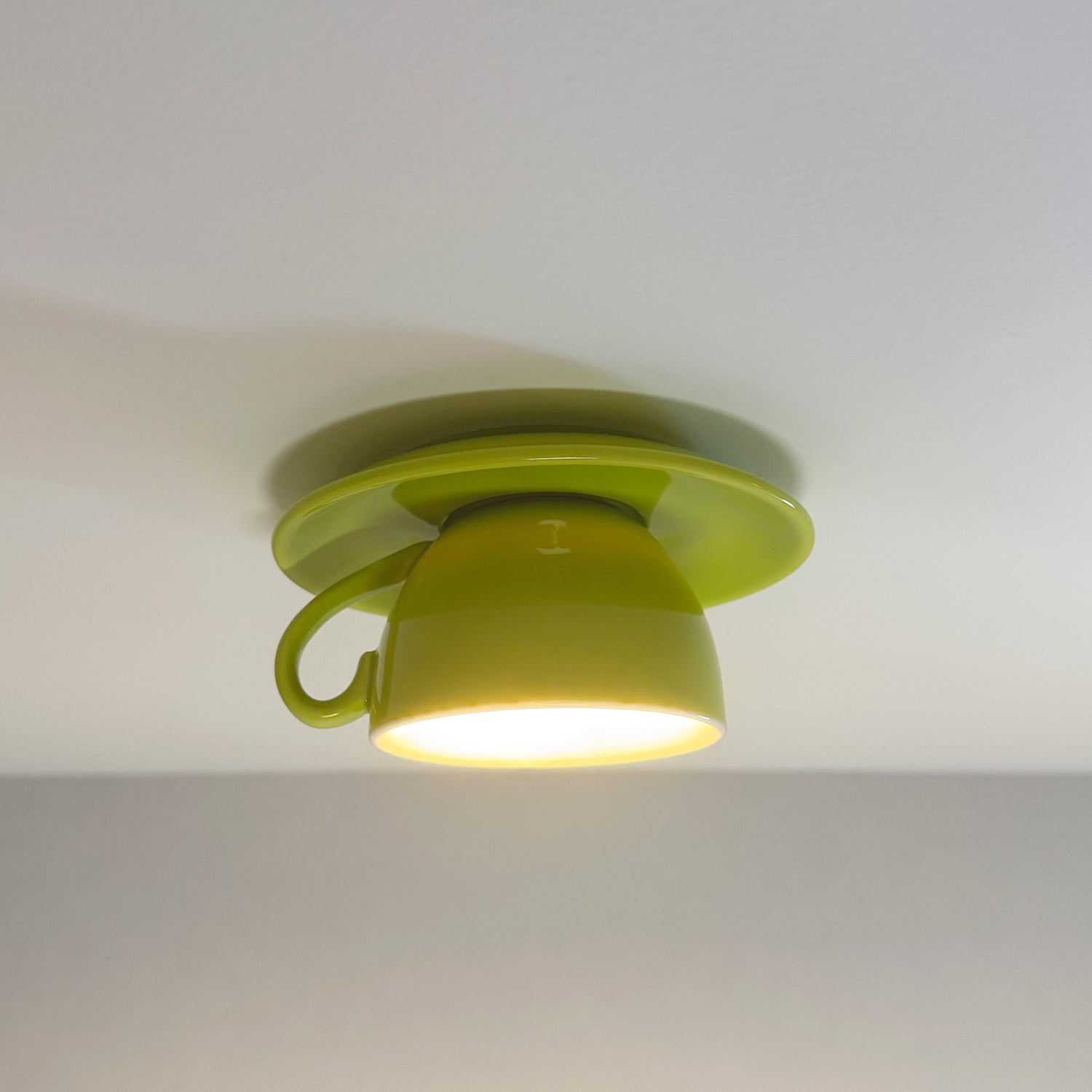 Morandi Moderne Koffiekopjes Keramische Plafondverlichting Blauw/Roze/Geel