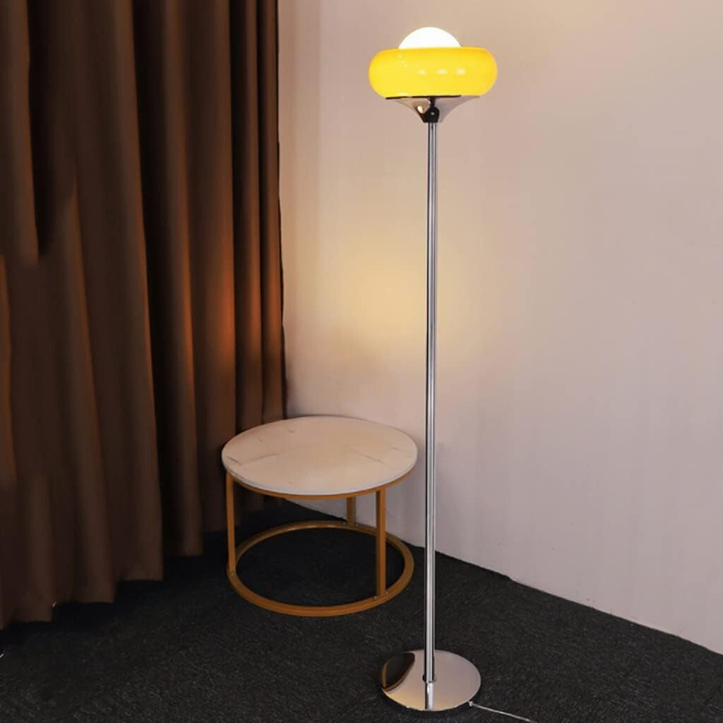 Morandi Moderne Hoge Vloerlamp Van Gebrandschilderd Glas/Metaal Woonkamer