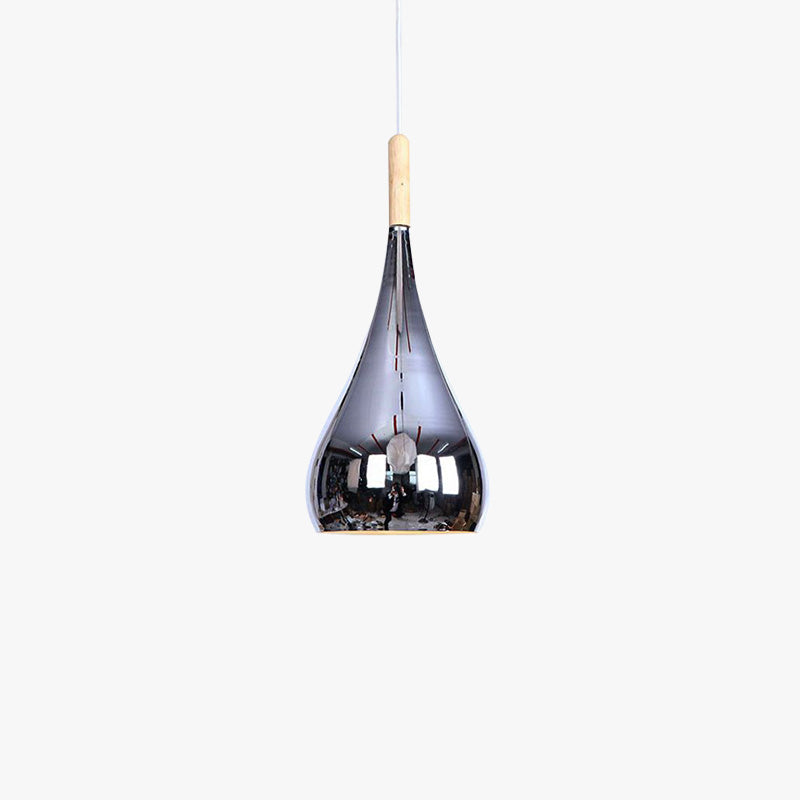 Elio Pendant Light Teardrop Modern, Metal, Rose Gold/Chrome, Kitchen Islands