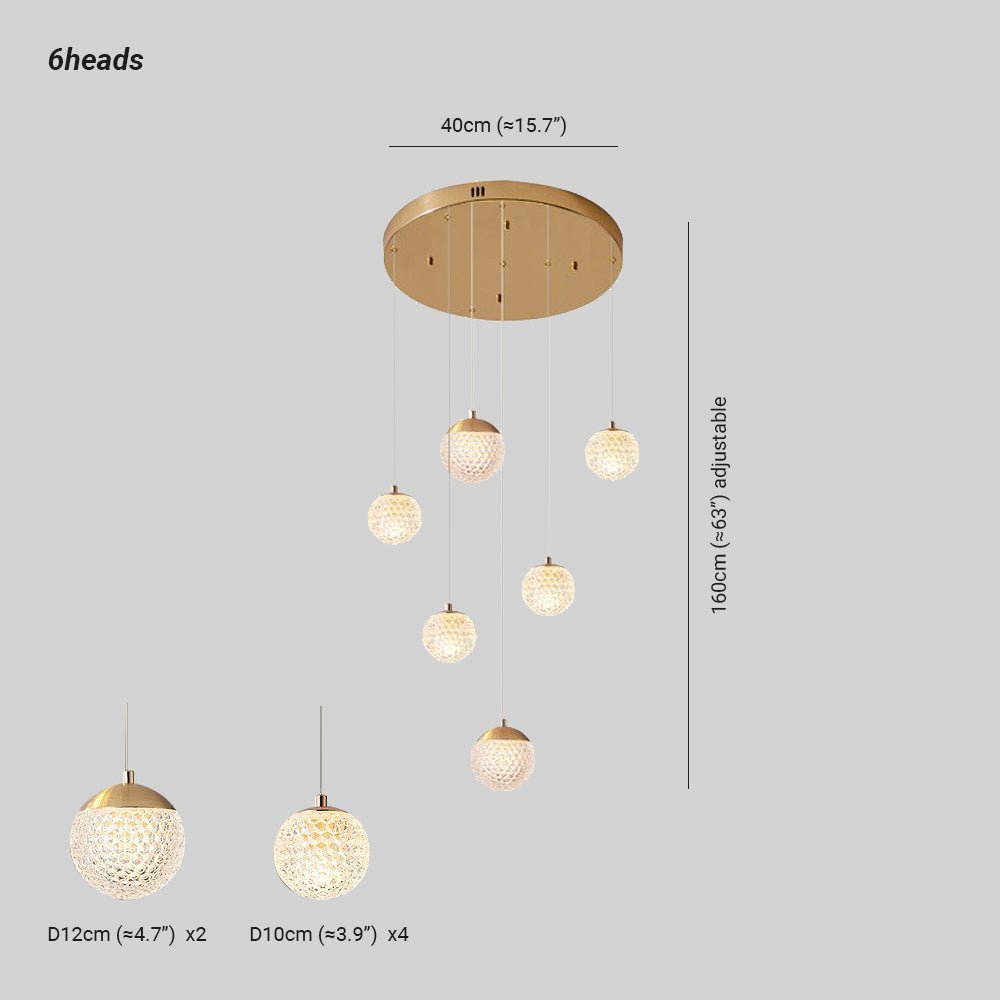 Jibril Moderne LED Kroonluchter Gouden Metaal Slaapkamer Woonkamer