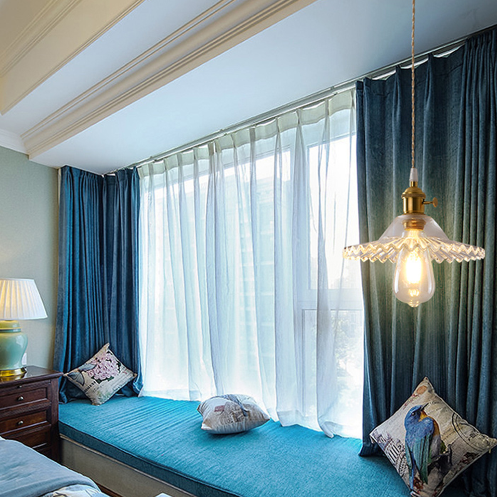 Hailie Vintage Art LED Hanglamp Metaal Glas Slaapkamer Woonkamer