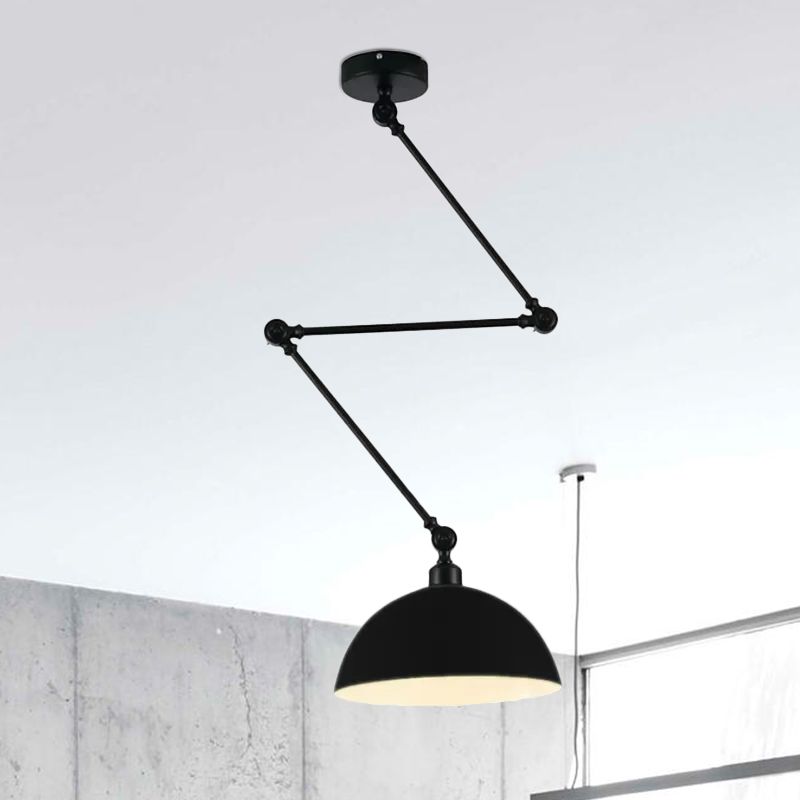 Minori Moderne Design LED Hanglamp Metaal Zwart/Rood Slaapkamer