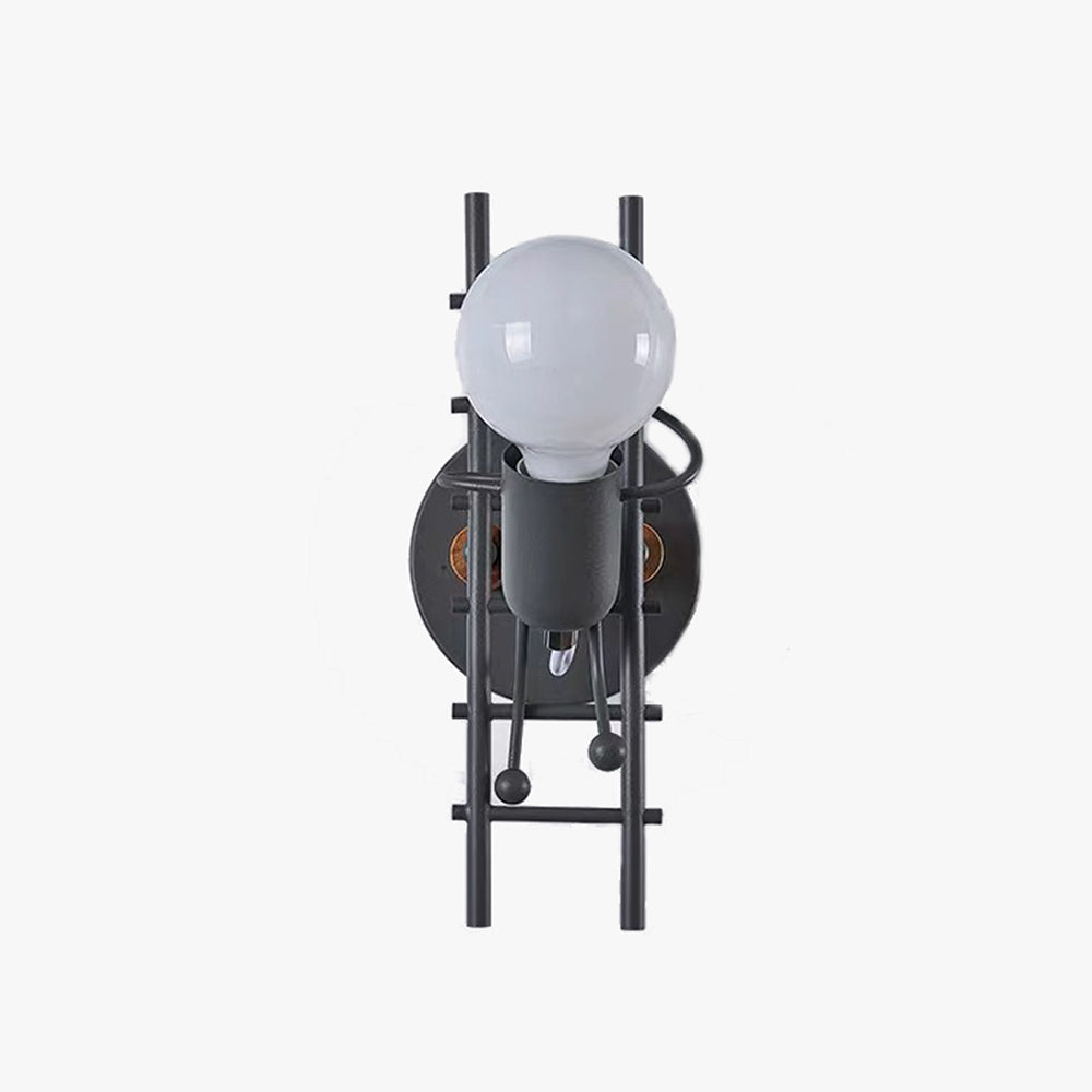 Luxo Industrieel Design LED Wandlamp Metalen/Houten Grijs/Wit/Groen Trap/Gangpad