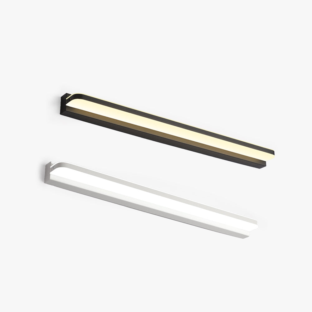 Leigh Moderne Design LED Wandlamp Rechthoekig Acryl Spiegel Zwart/Wit/Chroom/Goud Badkamer