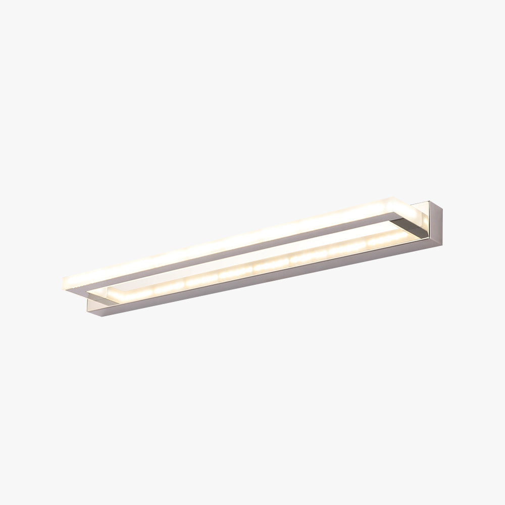 Leigh Moderne Rechthoekige LED Wandlamp Wit Metaal/Acryl Slaapkamer