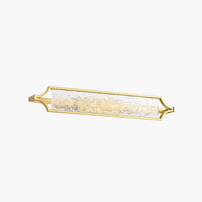 Leigh Moderne Design LED Wandlamp Spiegel Front Metaal/Acryl Wastafel Wit/Goud Eetkamer