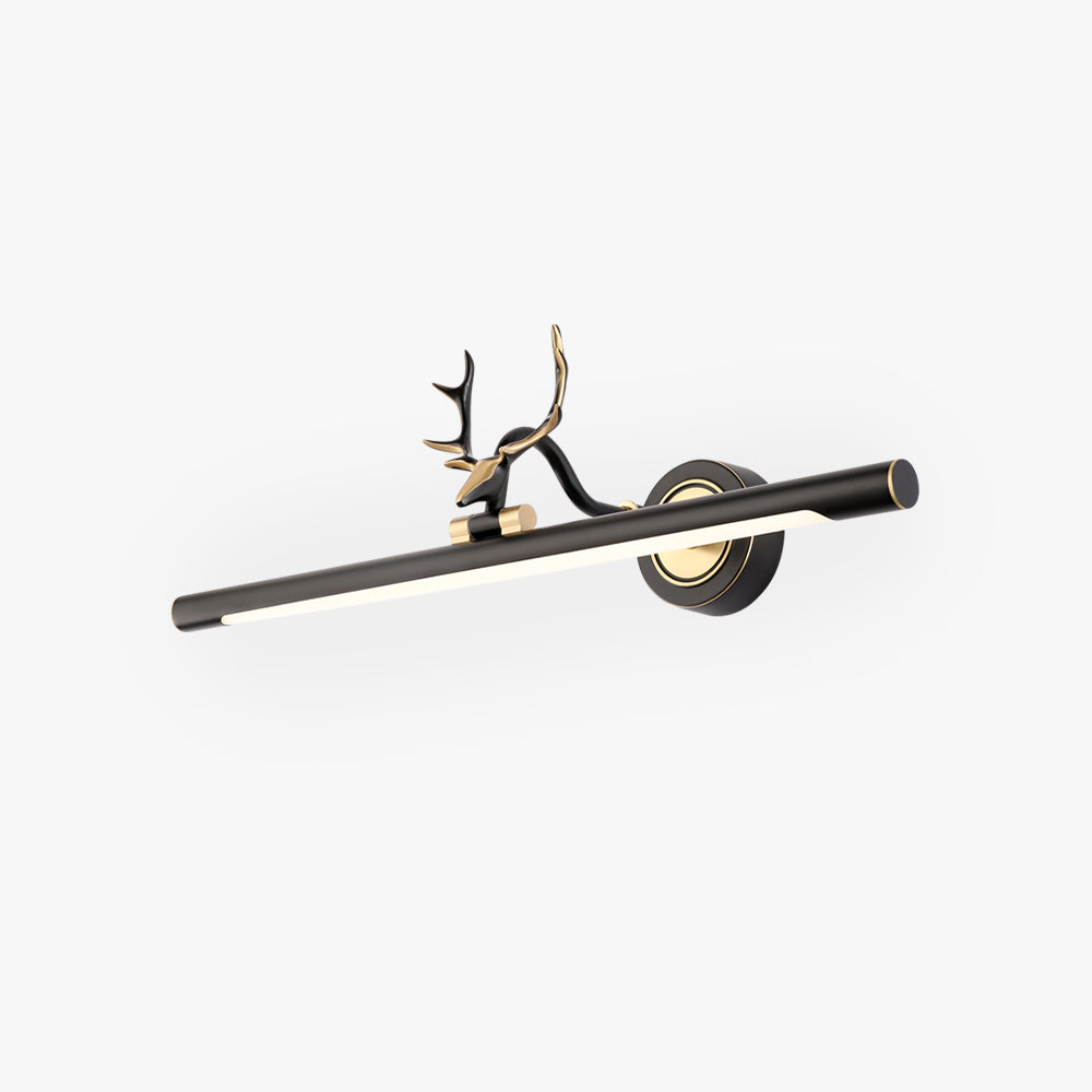 Leigh Bijzondere Retro LED Wandlamp Zwart Metaal Badkamer