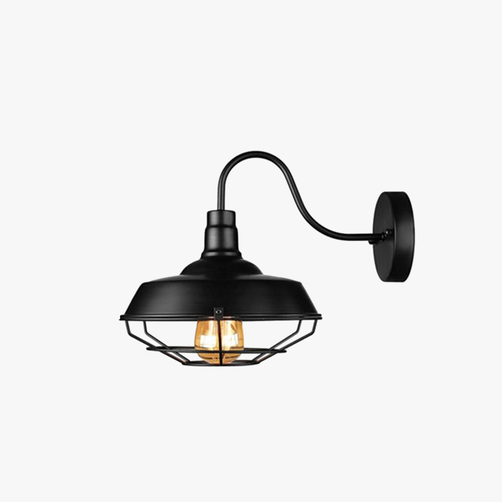 Valerio Wall Lamp Vintage/Antique, Metal, Black, Hallway