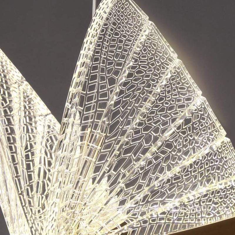 Kady Art Deco Vlinder Hanglampen Goud Metaal Slaapkamer Woonkamer