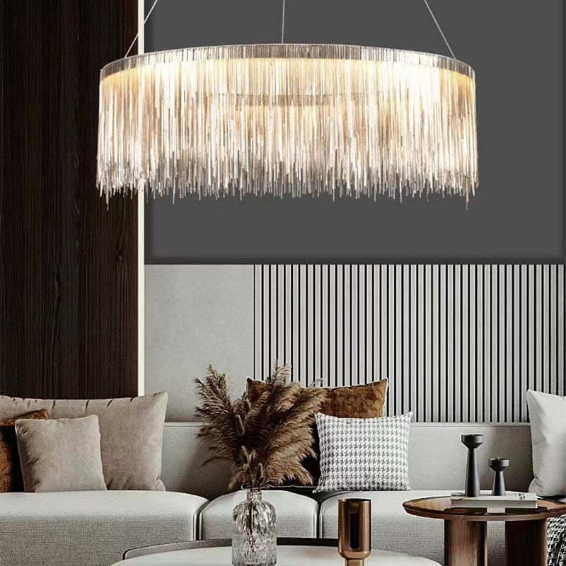Marilyn Design Grote LED Hanglamp Zwart Wit Gouden Metaal Woonkamer