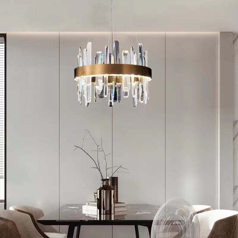 Marylin Moderne LED Hanglamp Metaal/Kristal Goud Slaapkamer/Woonkamer/Eetkamer