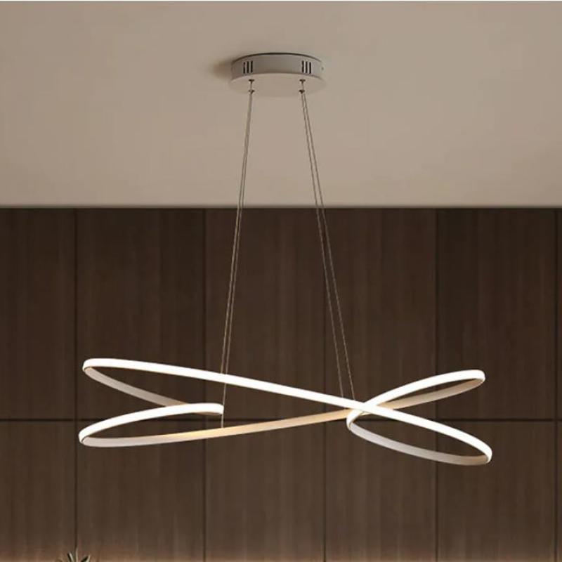 Louise Design LED Hanglampen Wit Zwart Silica Gel Metaal Eetkamer