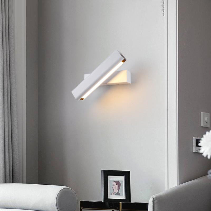 Brio Moderne Rechthoek LED Wandlampen Zwart Wit Metaal Woonkamer Slaapkamer