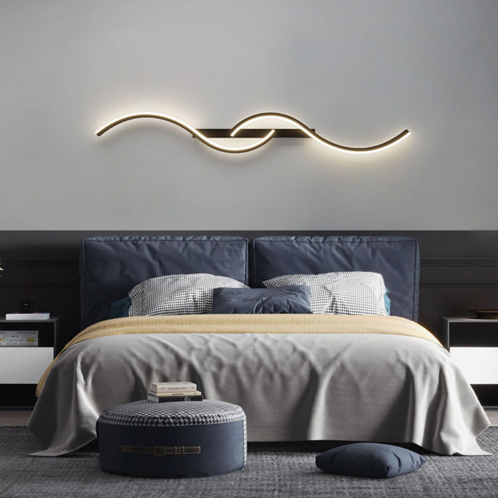 Louise Moderne Design LED Wandlamp Goud/Zwart Metaal Woonkamer
