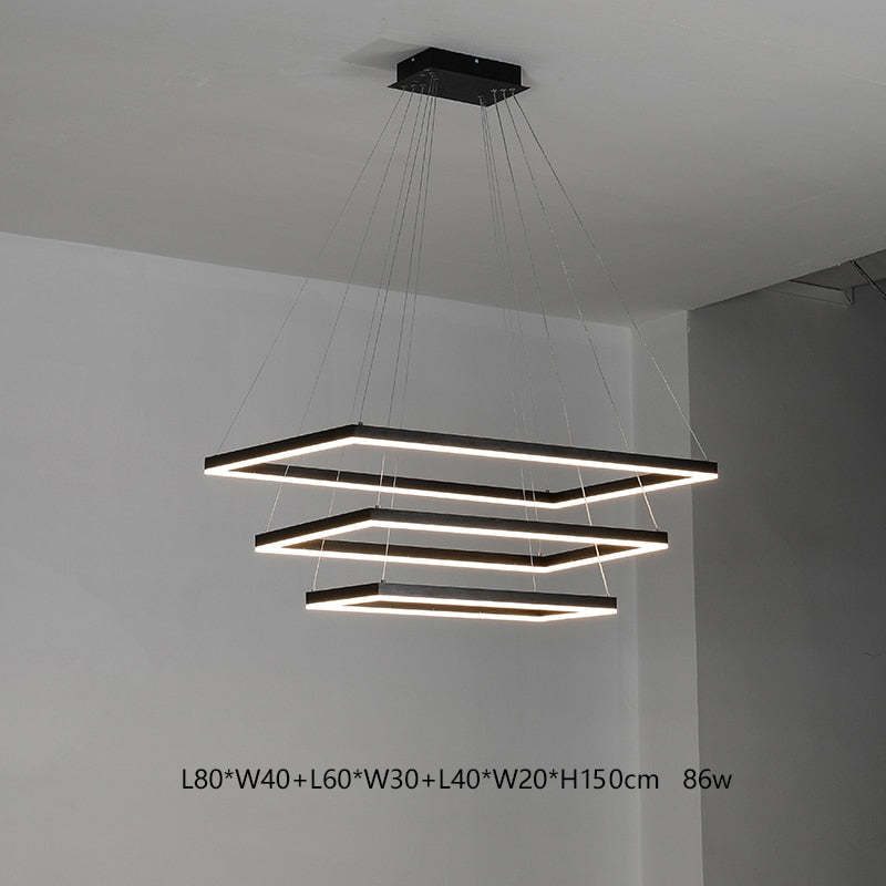 Orsini Design LED Hanglampen Zwart Wit Metaal Eetkamer Slaapkamer