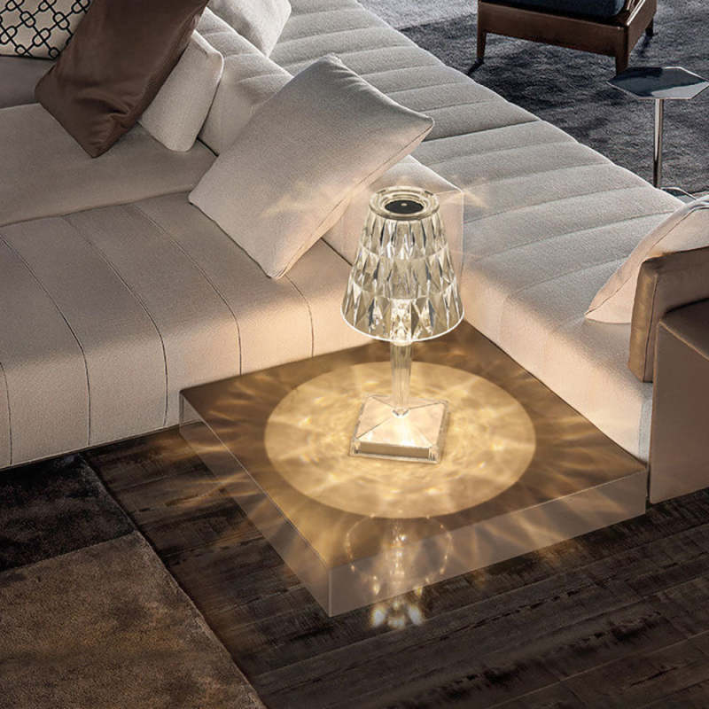 Kristy Moderne LED Tafellamp Acryl Transparant Woonkamer/Slaapkamer