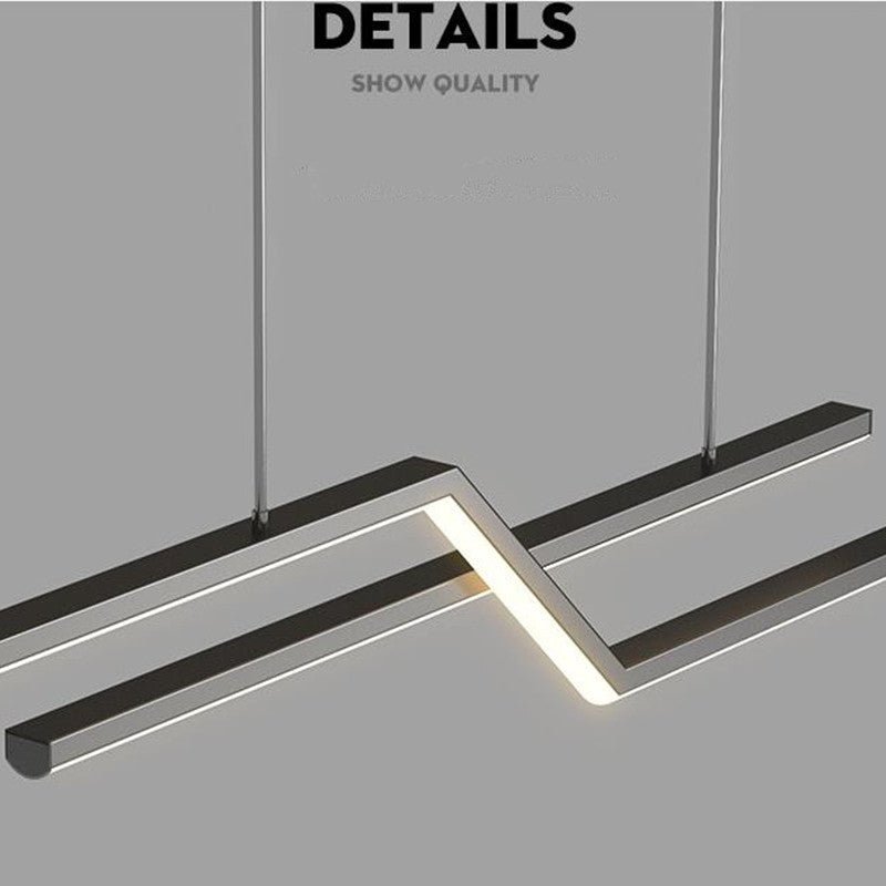 Louise Moderne Polyline Hanglampen Zwart Goud Metaal Woonkamer Slaapkamer
