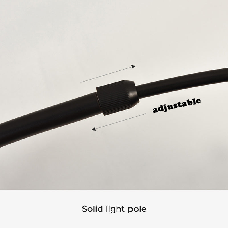 Elio Ronde Moderne LED Vloerlampen Zwart Metaal Eetkamer Slaapkamer