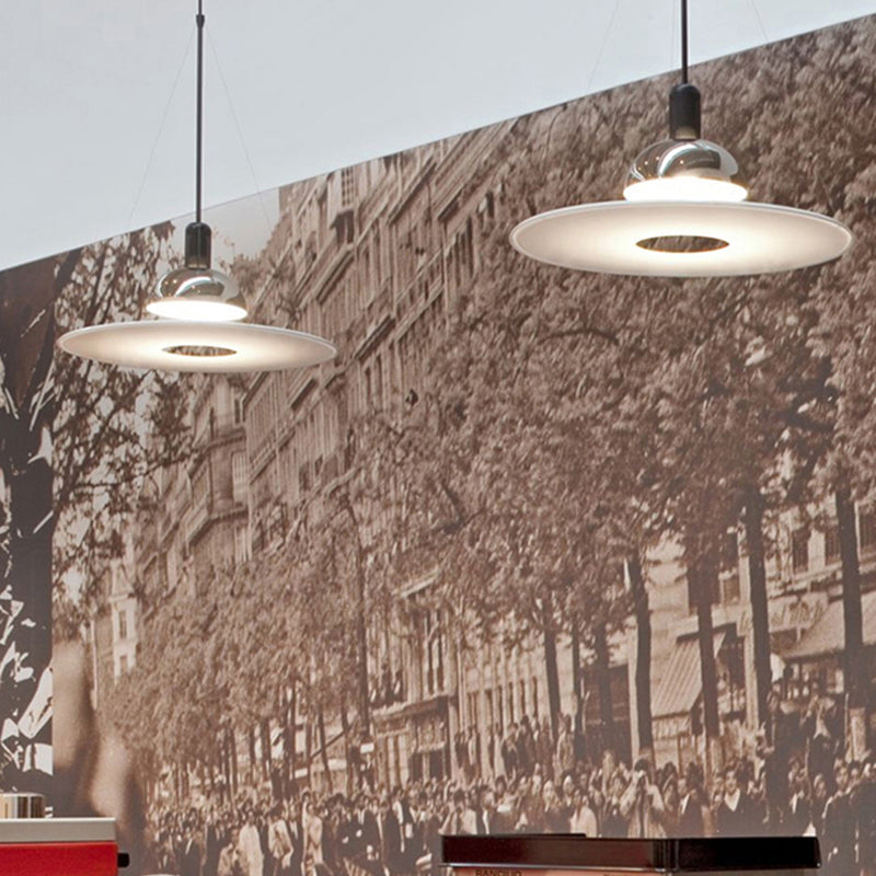 Levi Vintage Hanglampen Zwart Chroom Metaal Acryl Slaap/Woon/Eetkamer