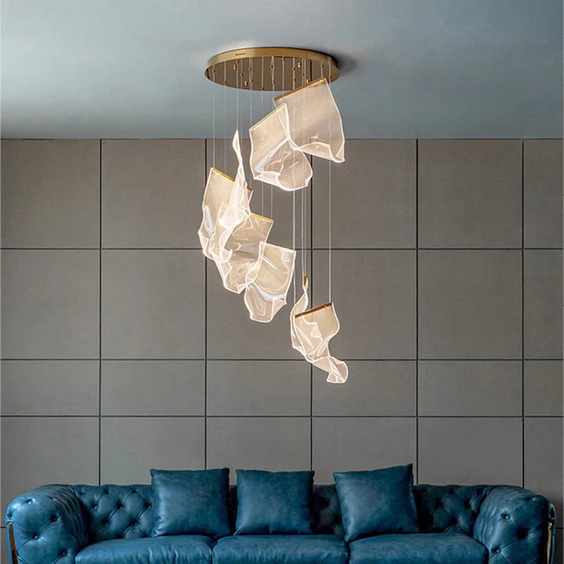 Marylin Retro LED Kroonluchter Ronde Metaal Slaapkamer Woonkamer