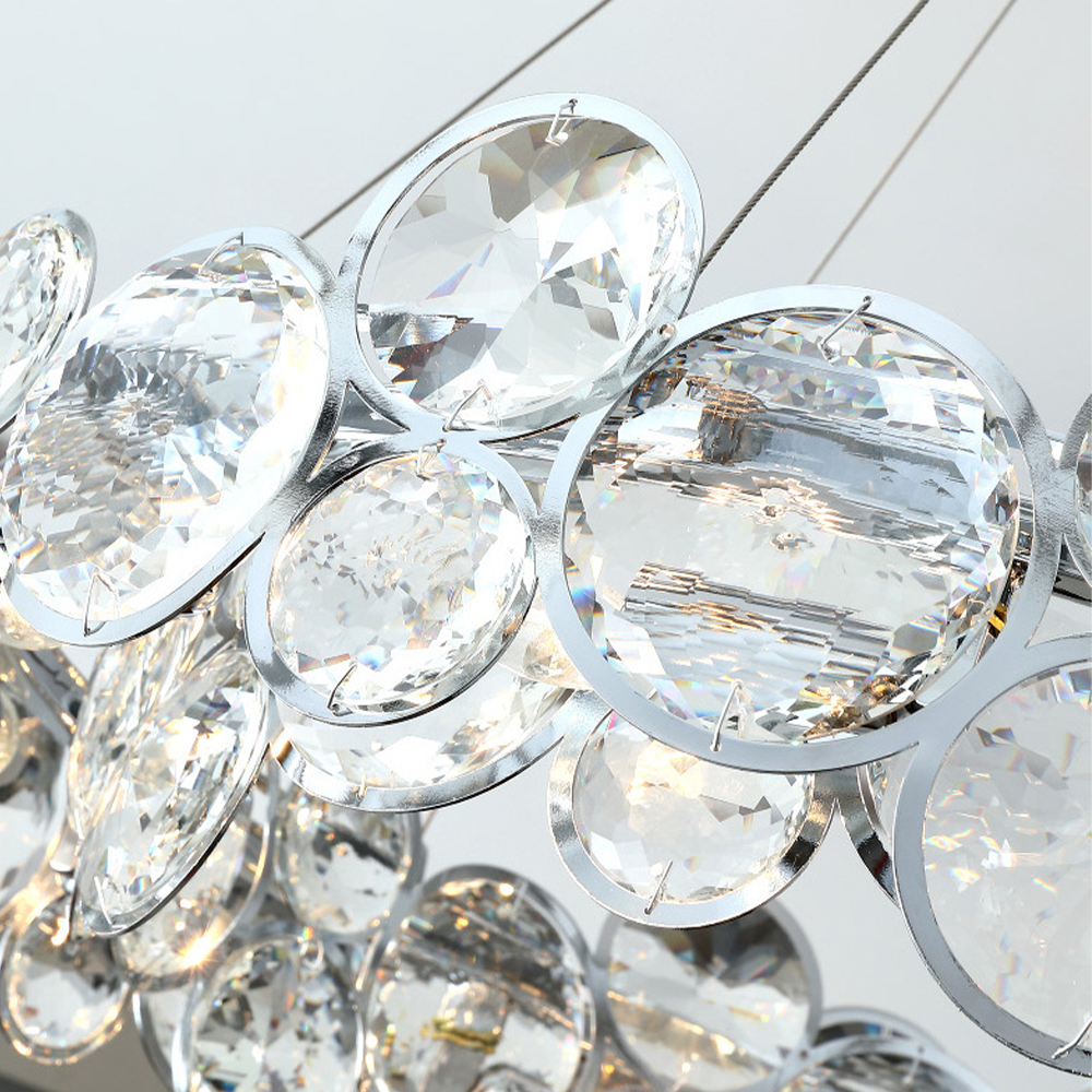 Marilyn Modern LED Ronde Kroonluchters Kristal Metaal Woonkamer