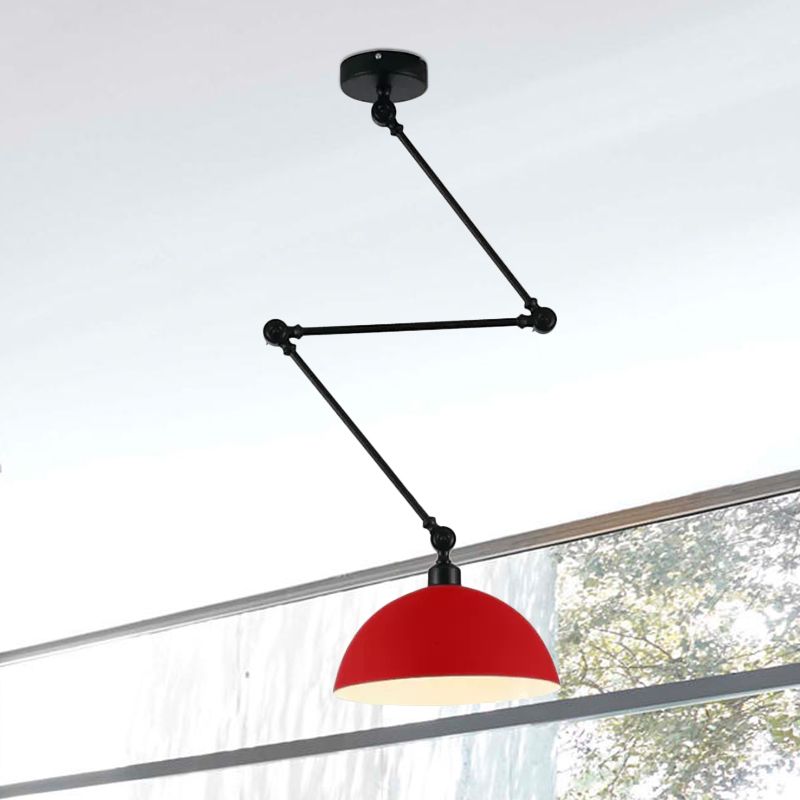 Minori Moderne Design LED Hanglamp Metaal Zwart/Rood Slaapkamer