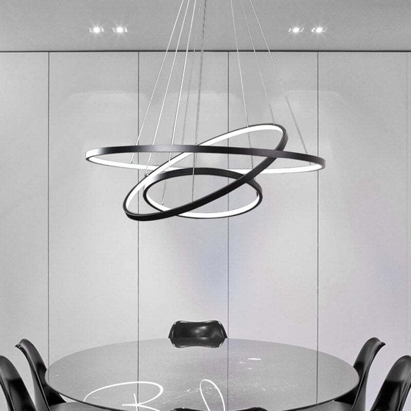 Alonza Design LED Hanglamp Gouden Wit Zwart Metaal Glas Eetkamer