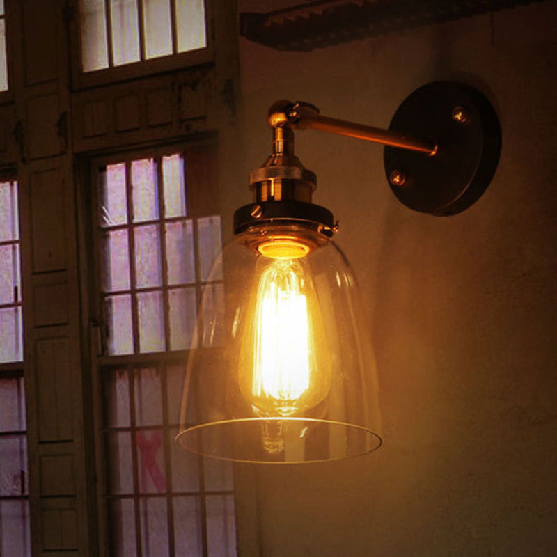 Marcello Design Vintage Wandlamp Metaal Glas Slaapkamer Woonkamer