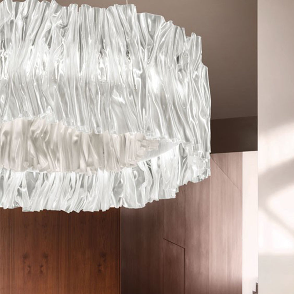 Kristy Moderne Cirkel Hanglamp Wit Goud Chroom Metaal Slaapkamer Woonkamer