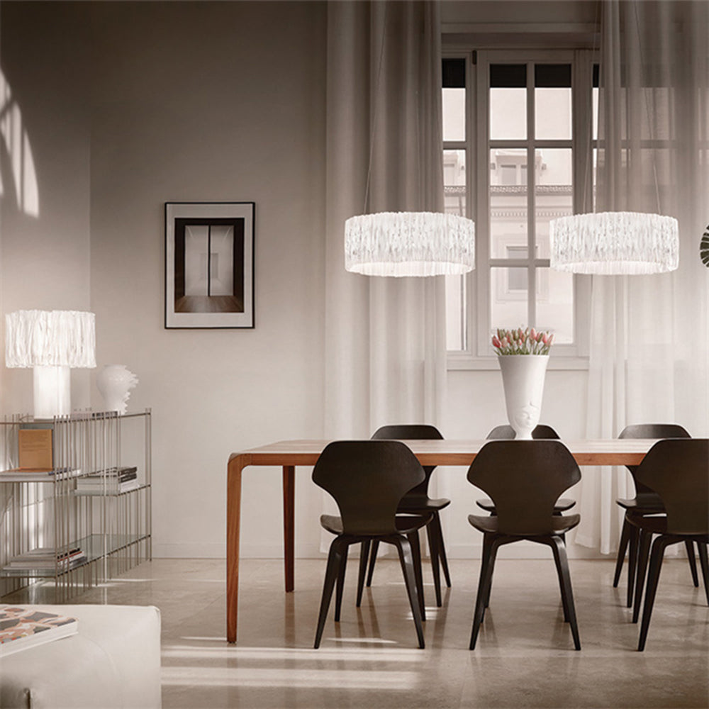 Kristy Moderne Cirkel Hanglamp Wit Goud Chroom Metaal Slaapkamer Woonkamer
