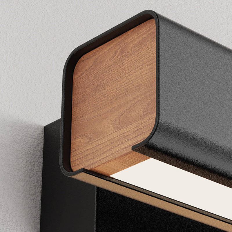 Brio Moderne Rechthoek LED Wandlampen Zwart Wit Metaal Woonkamer Slaapkamer