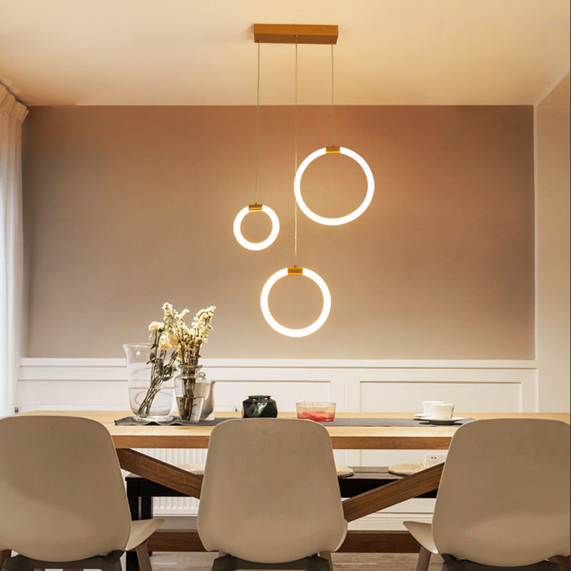 Jibril Moderne Ronde LED Hanglamp Metaal/Acryl Woonkamer/Slaapkamer