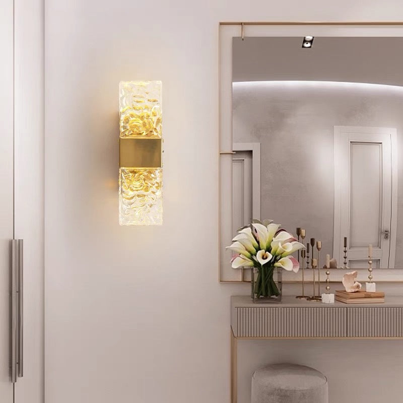 Kajetan Moderne LED Wandlamp Metaal/Acryl Goud/Transparant Slaap/Woon/Badkamer