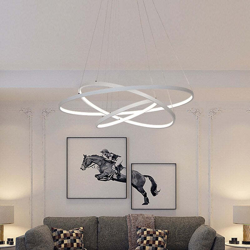 Alonza Design LED Hanglamp Gouden Wit Zwart Metaal Glas Eetkamer